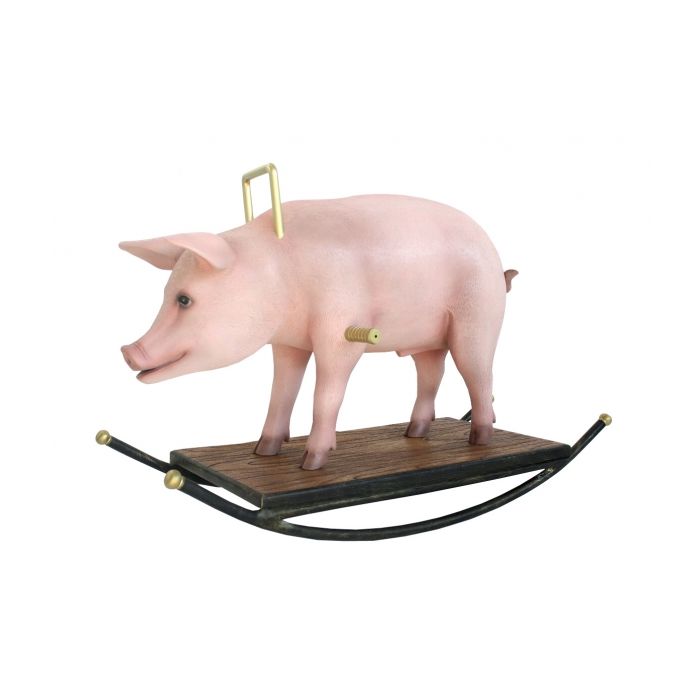 Schwein Schaukel lebensgroß Schaukelfunktion