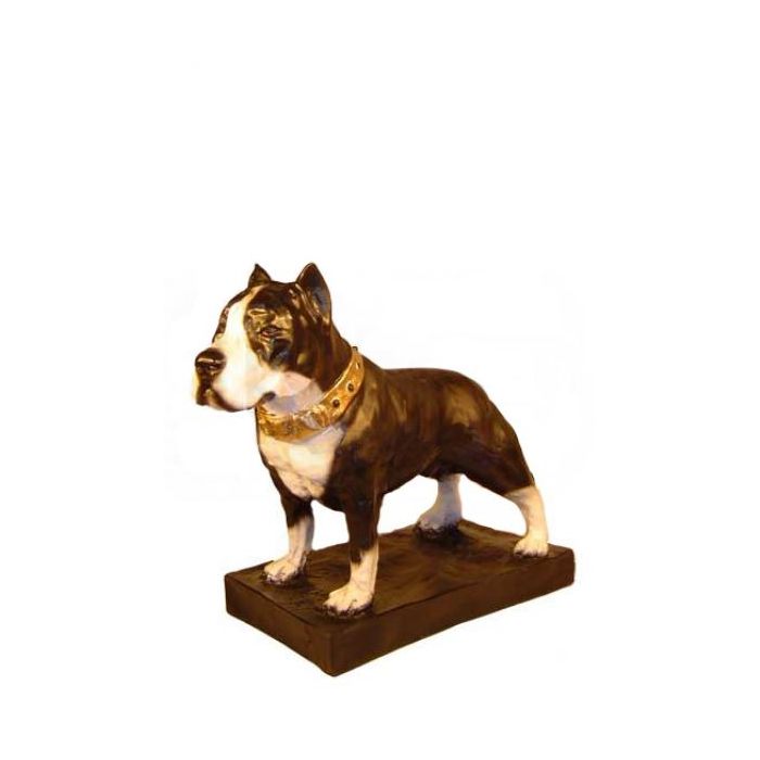 Pitbullterrier Kampfhund lebensgroß Dekorationsfigur
