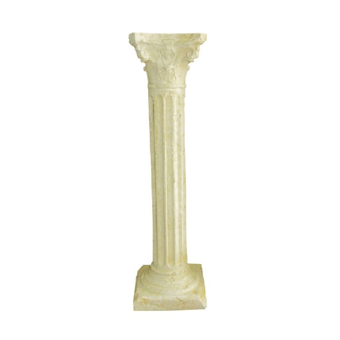 Säule mit Schneckenkapitell lebensgroß Säule