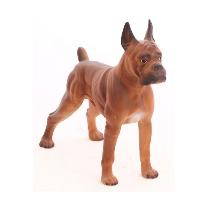 Boxer Hund Kampfhund lebensgroß Dekorationsfigur