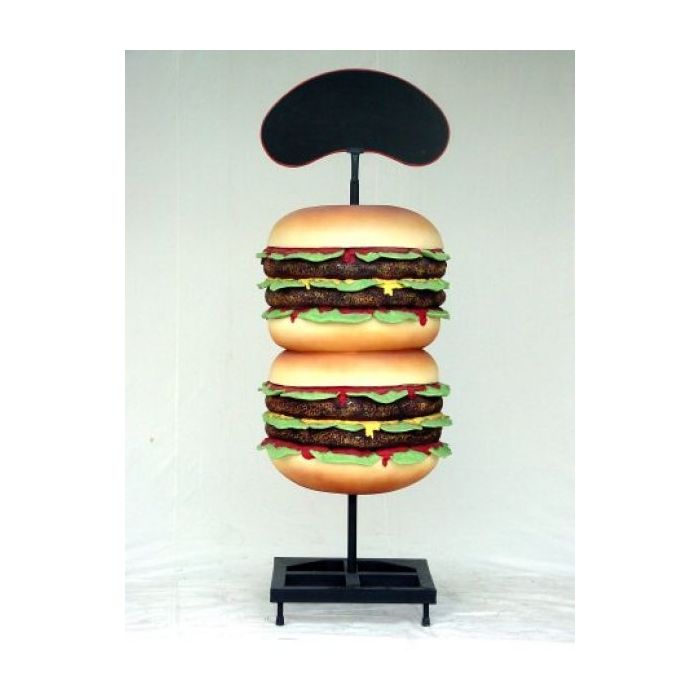 Hamburger groß mit Angebotstafel übergroß XXL Deko- & Werbefigur