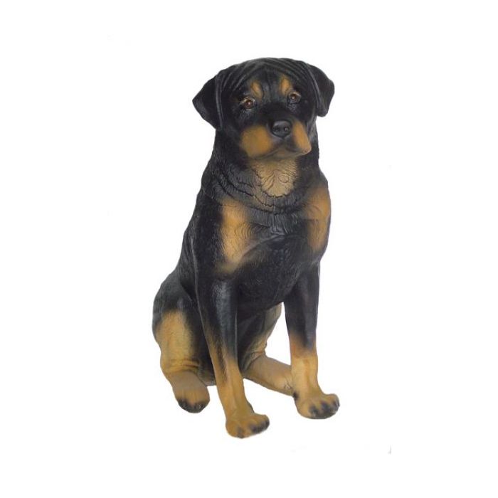 Rottweiler Kampfhund lebensgroß Dekorationsfigur