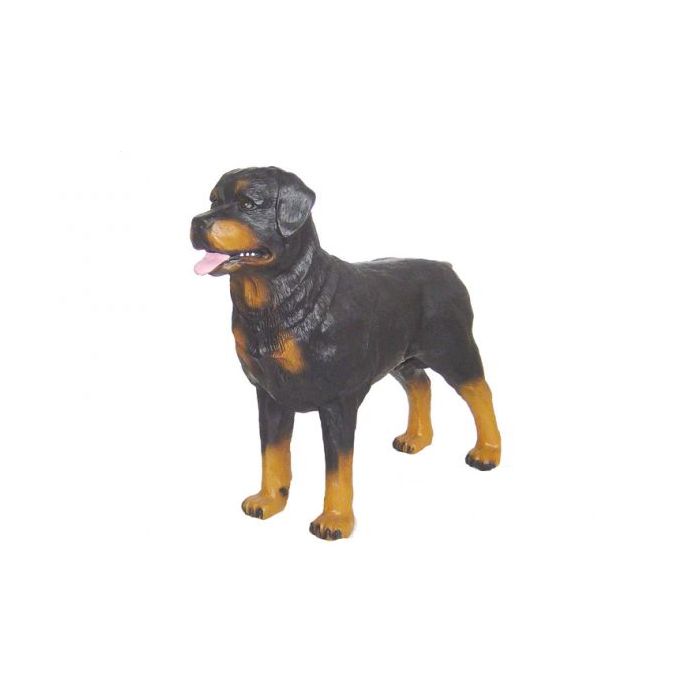 Rottweiler Kampfhund lebensgroß Dekorationsfigur