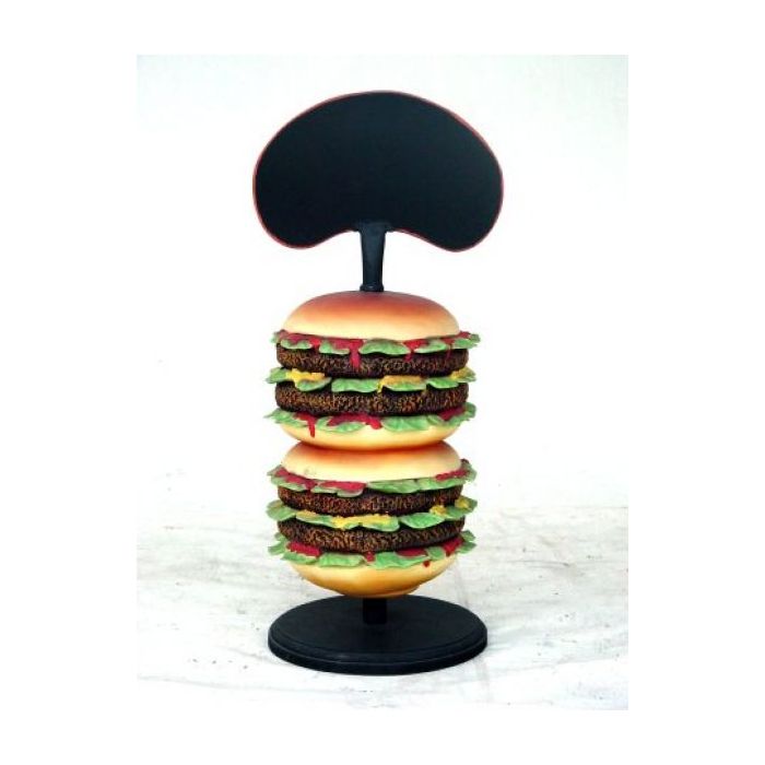 Hamburger  mit Display 0 vergrößert Deko- & Werbefigur