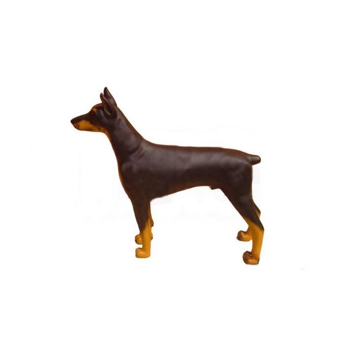 Dobermann stehend lebensgroß Dekorationsfigur