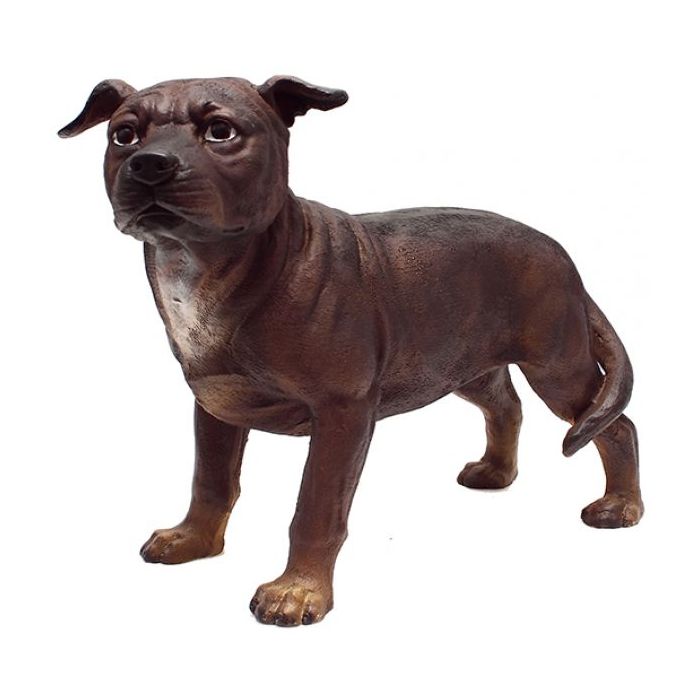 kleiner Pitbull Kampfhund lebensgroß Dekorationsfigur