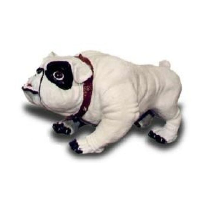 Mops mit Halsband lebensgroß Dekorationsfigur