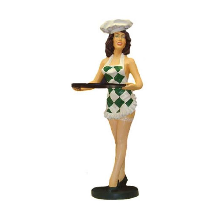 Kellnerin Bistro verkleinert Dekorationsfigur