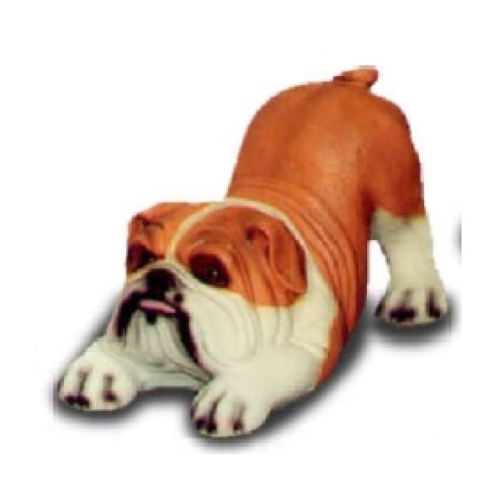 Mops streckend lebensgroß Dekorationsfigur