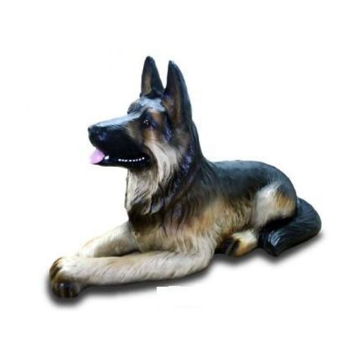 Schäferhund sitzend lebensgroß Dekorationsfigur
