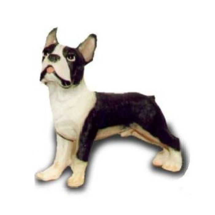 kleiner Kampfhund lebensgroß Dekorationsfigur