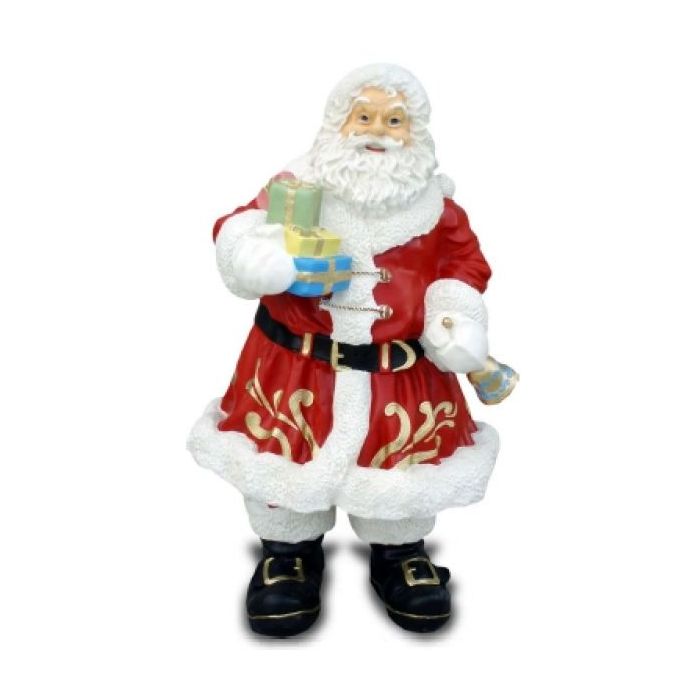 Weihnachtsmann mit Geschenken lebensgroß Dekorationsfigur