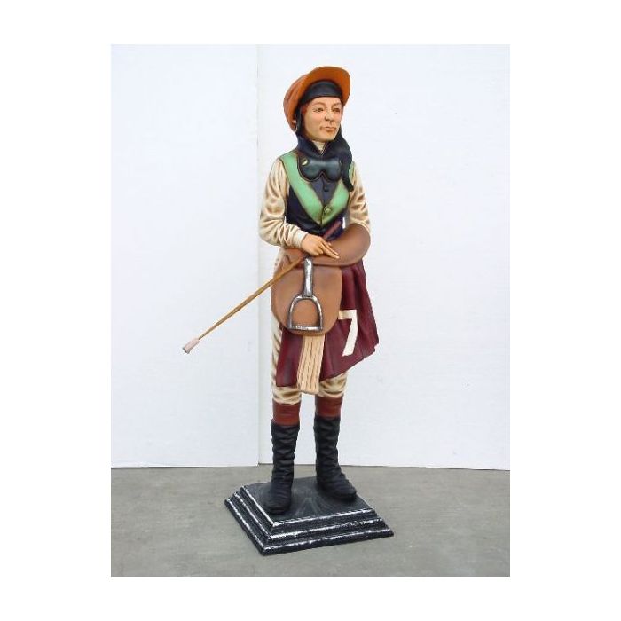 Jokey lebensgroß Dekorationsfigur