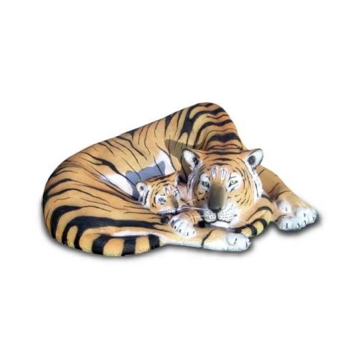 Tigerin mit Jungen lebensgroß Deko- & Werbefigur