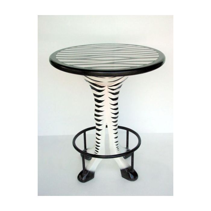 Bartisch Zebra lebensgroß Tisch
