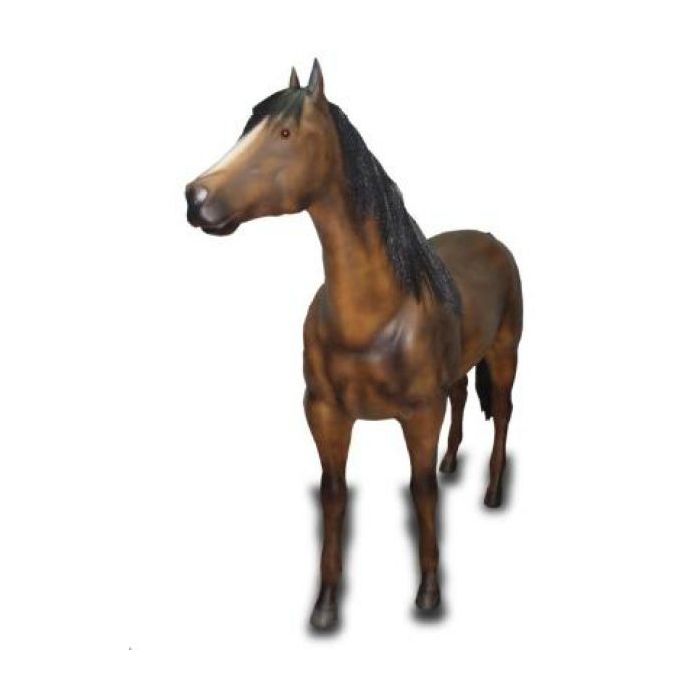 Pferd braun lebensgroß Deko- & Werbefigur