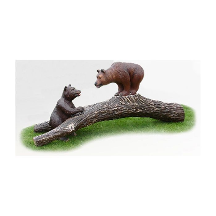 2 Bären auf Baum lebensgroß Deko- & Werbefigur