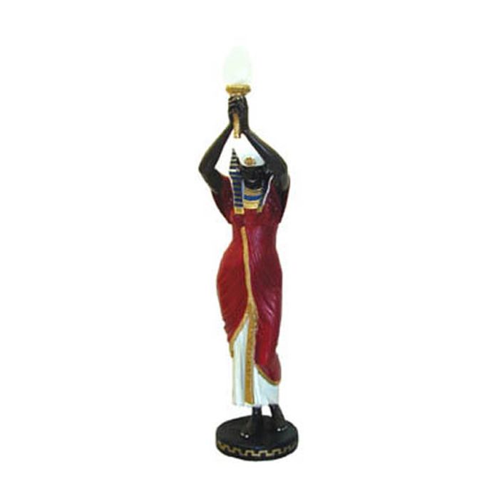 Ägypterin mit Lampe lebensgroß Beleuchtung