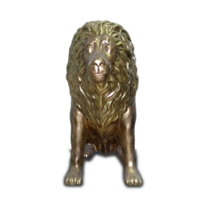 Goldener Löwe lebensgroß Deko- & Werbefigur