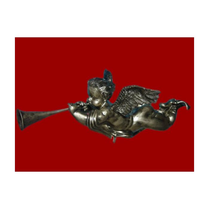 Engel mit Posaune lebensgroß Dekorationsfigur