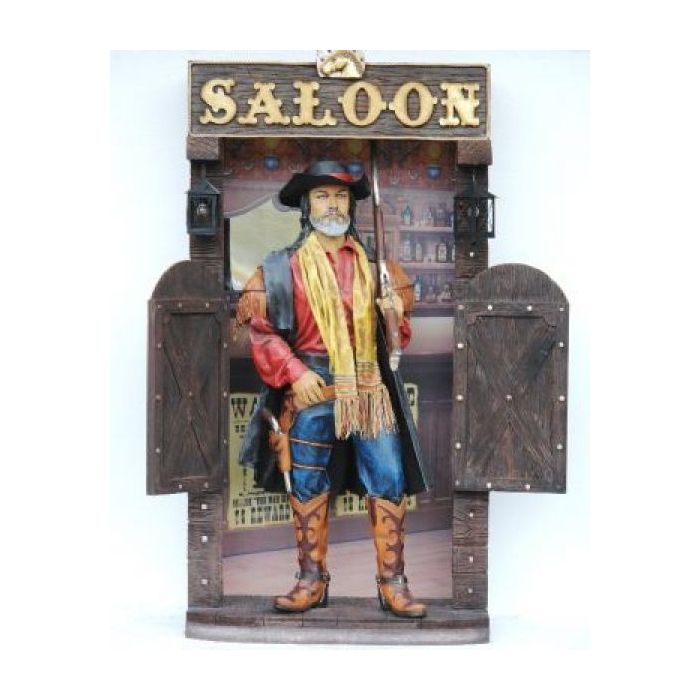 Cowboy im Saloon lebensgroß Deko- & Werbefigur