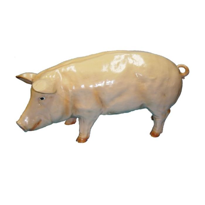 lebensgroßes Schwein lebensgroß Dekorationsfigur