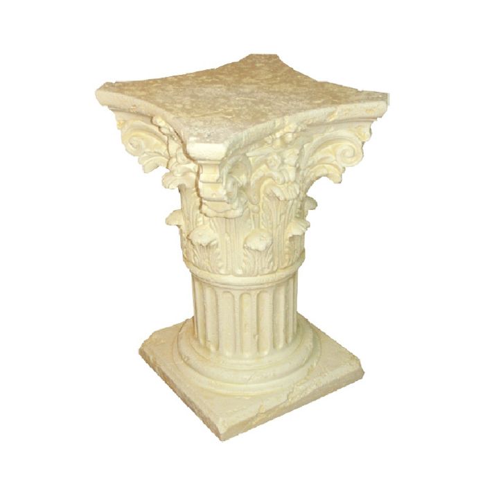 Säule mit Schneckenkapitell lebensgroß Säule