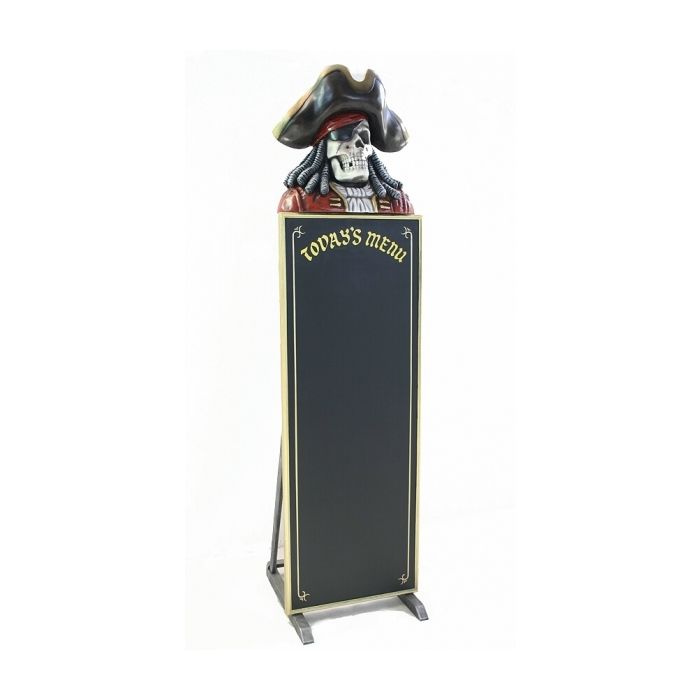 Piratenskelett Angebotstafel lebensgroß Angebotstafel