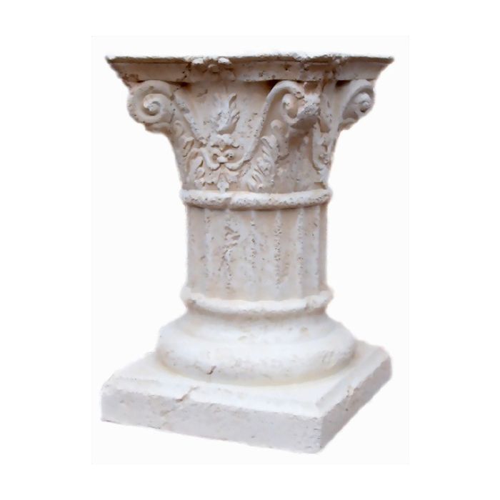 Säule mit Schneckenkapitell lebensgroß Säule