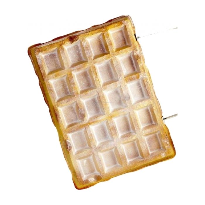Waffel mit Puderzucker übergroß XXL Deko- & Werbefigur
