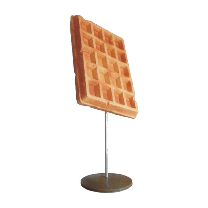Waffel auf Ständer übergroß XXL Deko- & Werbefigur