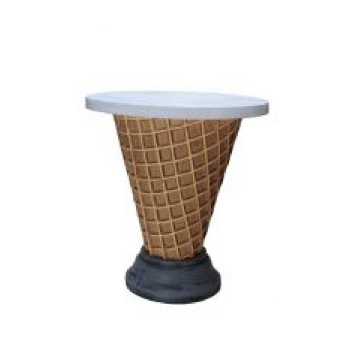 Eistisch mit Waffel übergroß XXL Tisch