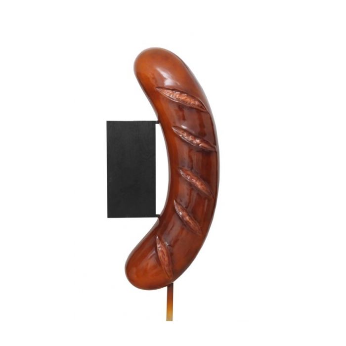 Bratwurst mit Angebotstafel übergroß XXL Deko- & Werbefigur