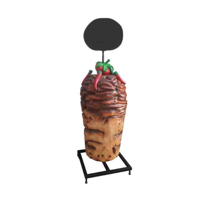 Döner Kebab mit Angebotstafel übergroß XXL Deko- & Werbefigur