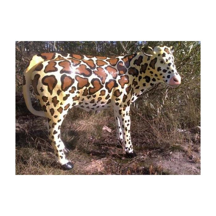 Designerkalb  Giraffenmotiv lebensgroß Dekorationsfigur