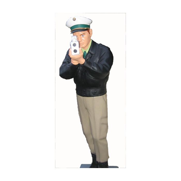Polizist Radarwalter lebensgroß Deko- & Werbefigur