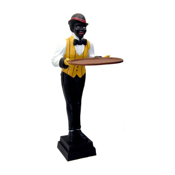 Butler mit Tablett lebensgroß Deko- & Werbefigur