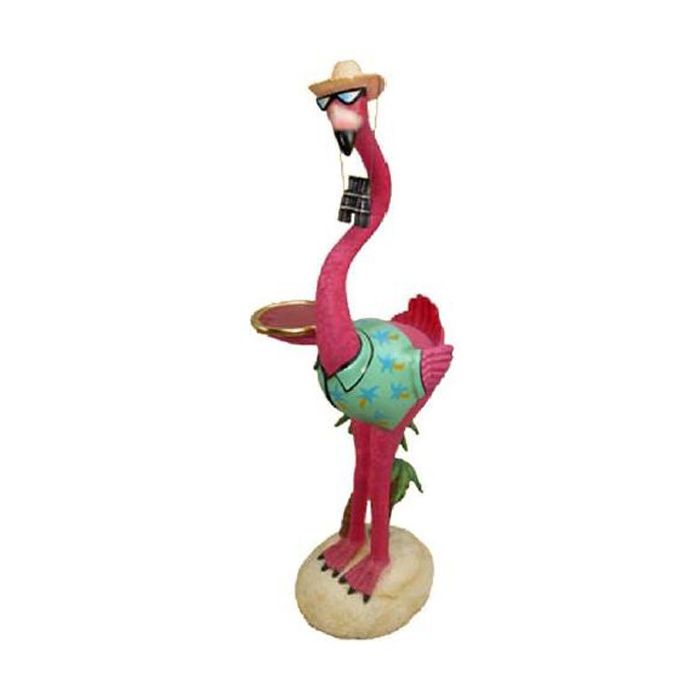Flamingo als Butler lebensgroß Deko- & Werbefigur