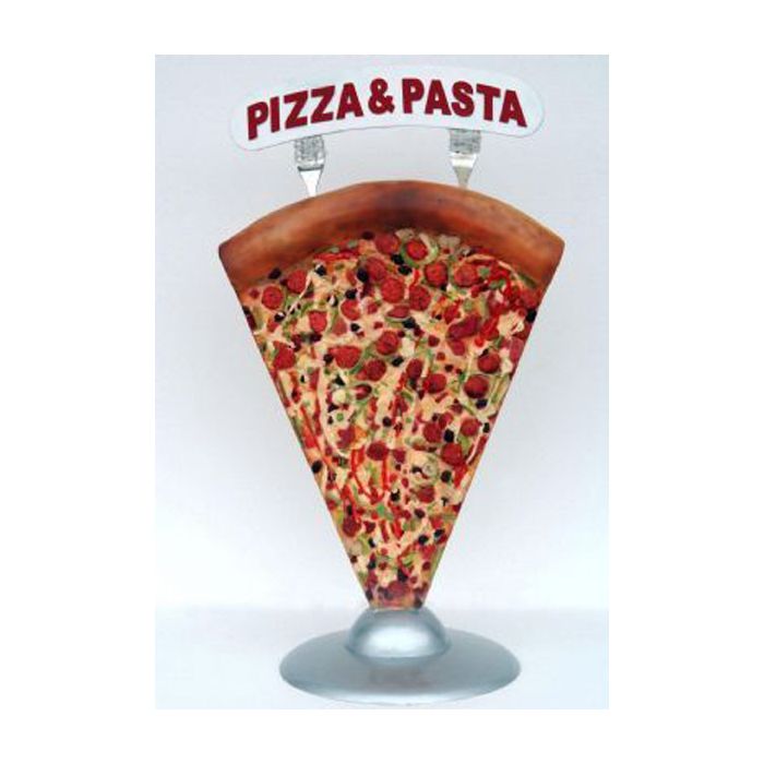 Pizzastück als Werbeaufsteller übergroß XXL Deko- & Werbefigur