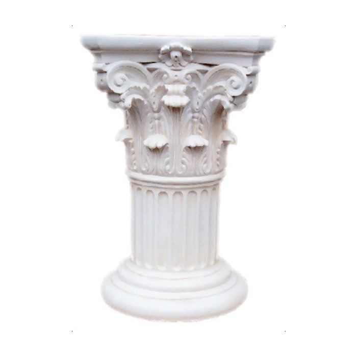 Säule mit Schneckenkapitell lebensgroß Säule