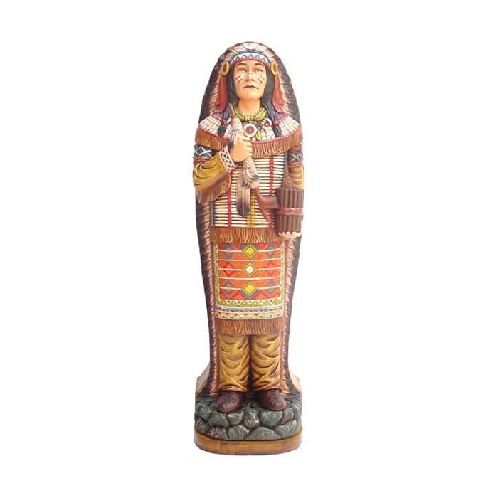 mittlere Indianerstatue als CD-Regal verkleinert Aufbewahrung
