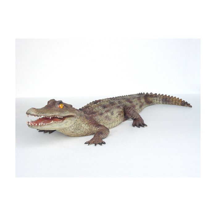 Kaiman Krokodil lebensgroß Dekorationsfigur
