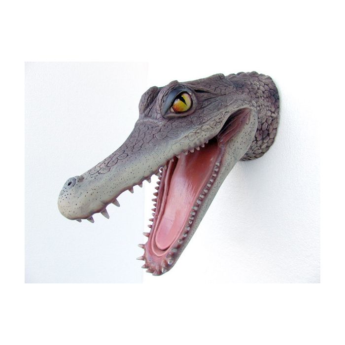 Alligatorkopf lebensgroß Dekoköpfe & Büsten