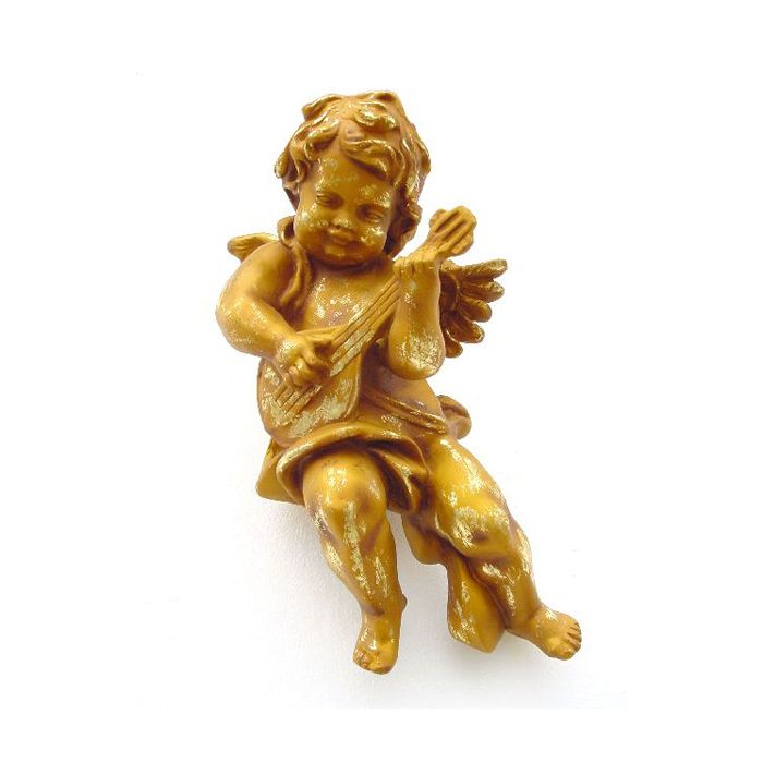 Engelputte mit Gitarre verkleinert Dekorationsfigur