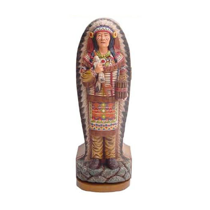 kleine Indianerstatue als CD-Regal verkleinert Aufbewahrung