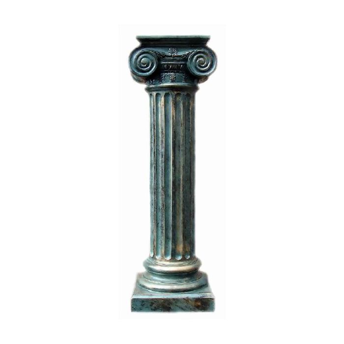 Säule mit Schneckenkapitell lebensgroß Säule