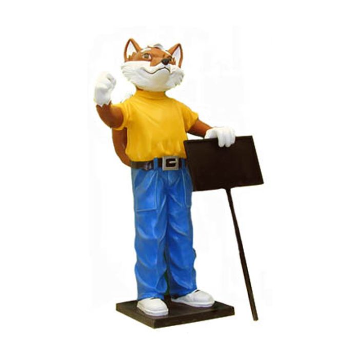 Schlaufuchs lebensgroß Deko- & Werbefigur