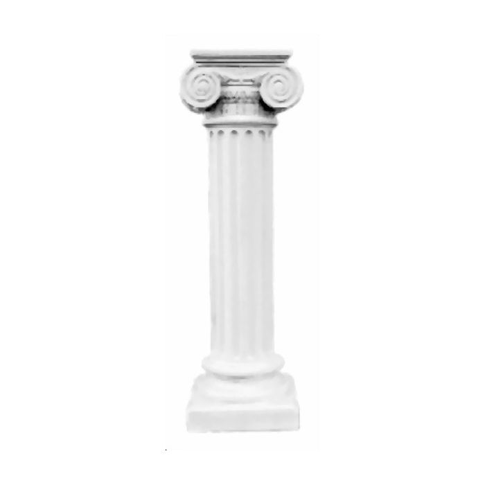Säule mit Schneckenkapitell lebensgroß Säule
