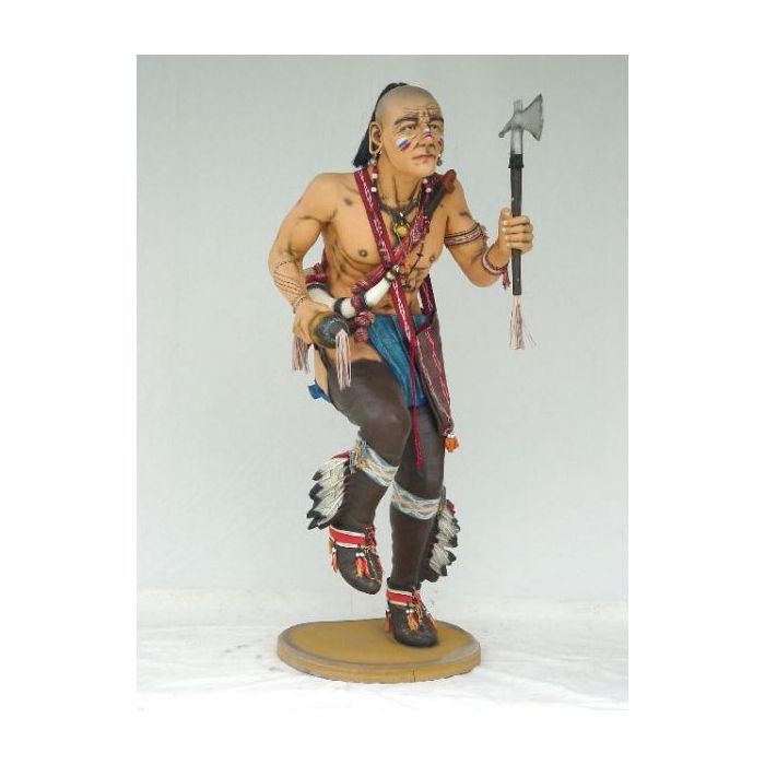 Indianer Kriegstänzer lebensgroß Deko- & Werbefigur