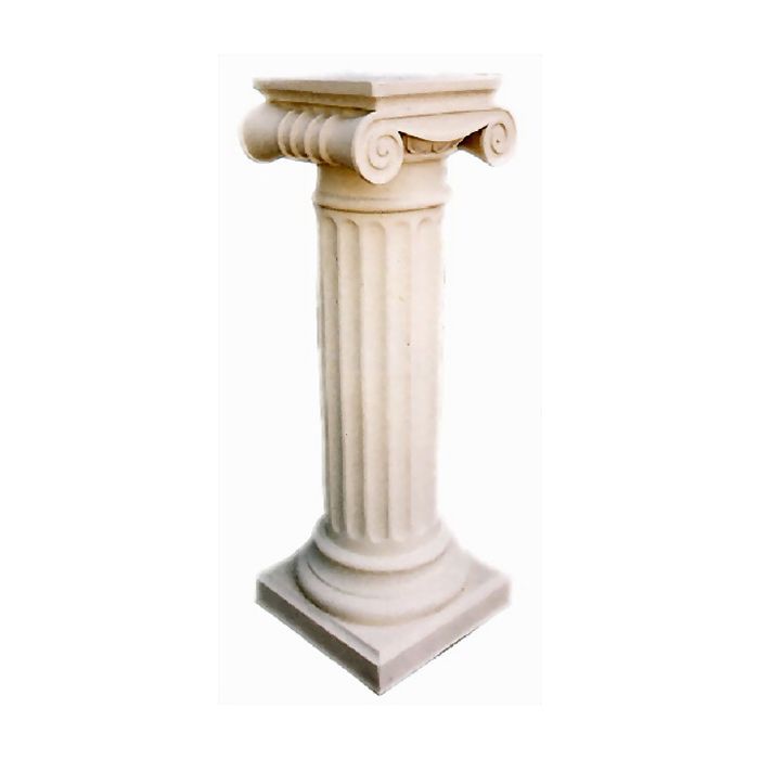 Säule mit Schneckenkapitell lebensgroß Säule